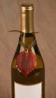 Leaf Ornament  Copper Dipped Sugar Maple  Real Leaves  Ribbon Tie  2 5 Inches