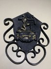 Metal Horoscope Sign Wall Hanging Astrology Medieval Zodiac Sagittarius Bow Art