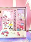 My Melody Stationary Kit 7 Piece Set Pink Small Books  Pens  Stickers