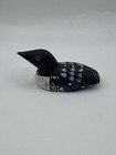 Vintage Miniature Hand Carved    Painted Wooden Duck Decoy 3-1 4    Length