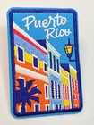 Puerto Rico Travel Souvenir Iron-on Patch Row Of Buildings