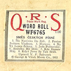 Vintage Player Piano Music Roll-qrs Wf6765 Smes Ceskych Pisni -pc01