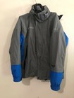 Columbia Titanium Size M 2 Piece Sports Wear Gray Blue Hood Men Coat Jacket