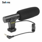 Shotgun Stereo Video Recording Microphone Mic For Dslr Camera Dv Video Camcorder