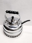 The Simplex Patent Whistling Tea Kettle Chrome On Solid Copper 400709-402190 2qt