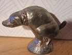 Vintage C  1930 Fourth Of July Cast Metal Pooping Dog Smoking Snakes Fireworks