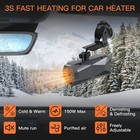 12v Car Heater  150w Max 360 Degree Rotatable With Suction Holder  2 