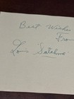 Louis Satchmo Armstrong Signed Album Page From 1936 Incredible