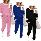 Womens 2 Pcs Tracksuits Set Tops Pants Ladies Joggers Active Sport Loungewear Us