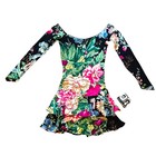 1980s Betsey Johnson Punk Label Dress With Tags Black Floral Size S Or Xs Nwt