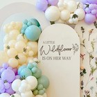 A Little Wildflower Is On Her Way Wall Decal   floral Theme Baby Party Decal 