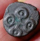  rownak v67 ancient India Satavahana Satakarni Elephant Potin Coin 1 Karashapana