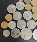  76  Vintage International Coins Money Lot Mexico  Peru  Argentina  Canada    