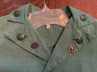 Vintage Girl Scouts Troop Leader Uniform  Shirt jacket   Skirt Hat  cap   Pins