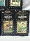 Lot Of 5 Beam Bicentennial Bourbon Decanter Saturday Evening Post Rockwell Empty