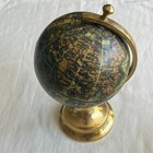 Vintage Old World Globe Brass Stand Zodiac Map Decorative Desk Globe