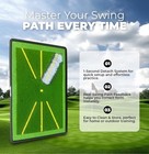 American Sweat Swing Mat Golf Divot Board For Swing Pat And Training Aid 