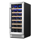 Yeego 15  Wine Cooler Refrigerator 33 Bottles Single Zone Red white Wine Home