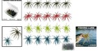Vibrant 20-piece Sea Urchin   Fuzzy Dice Lure Set For Freshwater Fishing Success