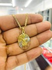 14k Gold Filled Saint Michael Necklace 20  cadena De San Miguel Protecci  n 26x18