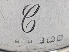 Antique English Sterling Silver Napkin Ring  c  Initial Engraving  Dated 1912