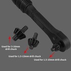 2-in-1 Ratchet Drill Chuck Key Wrench-2025 New Universal Chuck Key Replacement  