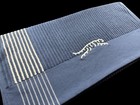Sun Day Red Caddy Towel   44in X 24in  custom Logo  Navy Blue