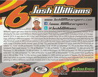 2015 Josh Williams Signed Arca Hero Photo Card Postcard Chevy Racing Nascar