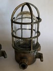 Set 2 Vintage Brass   Bronze Nautical Oceanic Marine Passage Wall Lights