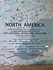 Vintage 1964 National Geographic North America Map Atlas Plate 17