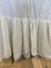 Pottery Barn Kids Baby Gold Dotted White Tulle Crib Skirt Nursery Bedding