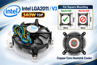 Intel Lga2011 Cpu Cooler Heatsink Cooling Fan 140w  square Ilm Mounting 