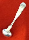 Coin Silver 3 3 8  Salt Spoon - Currier   Trott - Boston 1830-1865 - Monogram