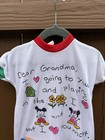 Vintage 90sdisney Store Mickey Minnie Grandma Romper 0-6m Handwritten Style Rare
