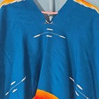 Authentic Handwoven Mexican Serape Poncho Blue Tribal Pattern Blanket Gaban One 