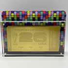 Fifa World Cup 2026 Souvenir Gold Metal Ticket In Acrylic Display Case