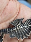 Lot Two Vintage Antique Sterling Silver Seahorse Pins  One Large One Small