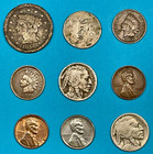 Estate Lot Of 36 Us Coins   1846 Large Cent  Silver Coins  Buffalo Nickels  more