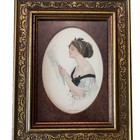 Lot Of 3 Antique Harrison Fisher Prints 1908 1909 Framed Edwardian Art Nouveau