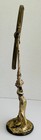Vintage Art Nouveau Vanity Mirror Female Figure Beveled Glass Gold Finish