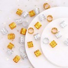 200 Pcs Dreadlocks Beads Hair Braid Rings Clips Dread Locks