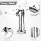 32  Silver Letter Number Foil Balloon Birthday Wedding Celebration Party Decor