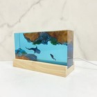 Whale Shark Diver Ambient Night Lamp  Simulated Ocean Landscape  Resin Handma   