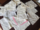 Lot Of 24 White Lace Lacy Edge Hankies Handkerchiefs Organdy Embroidered Madeira