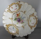 Fine Pair Of Antique Hand-painted Meissen German Floral Cabinet Plates  C  1900