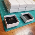 Jewelry Ring Boxes 24 Pieces 2  X 2  X 1 25  Inch Small White Square Gift Boxes