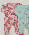 Carters Newborn Baby Girl Footed Pajamas Zip Sleep N Play 2 Pc Set Cute Pjs New