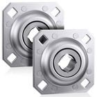 2 Pcs Disc Harrow Bearing 1  Square Bore Disc Harrow Flange Bearing Unit With   