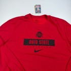 New Nike Ohio State Buckeyes Shirt Mens 3xl Xxxl Dri Fit Red Long Sleeve Ncaa