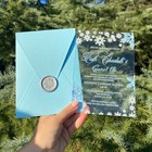 50 Pcs Acrylic Quincea  era Invitation  Envelope  Wax Seal    50 Pcs 
